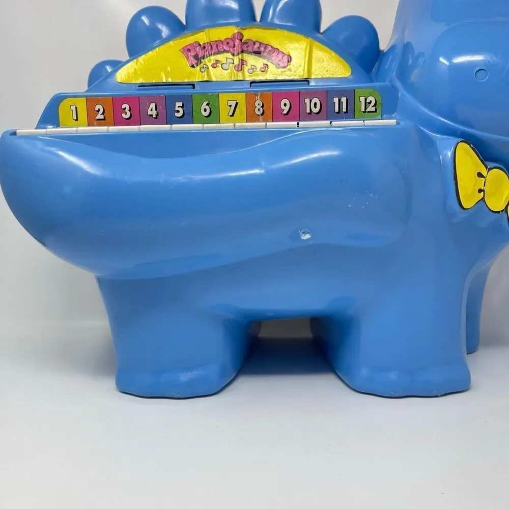 Pianosaurus Vintage Toy Piano Dinosaur Blue By Proll 1997 Kids Child Saurus